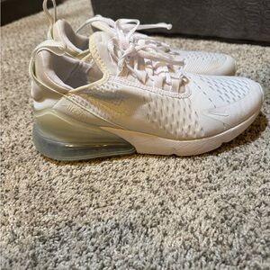 Nike White Mesh Sneakers with Air Max Cushioning